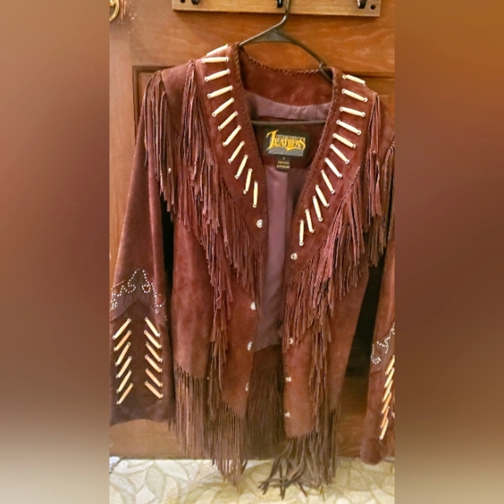 Diamond leather jacket